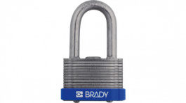 814095, Steel Padlock;Blue;High-Grade Steel, Brady