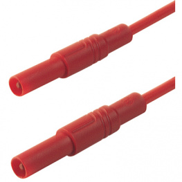 MLS GG 50/1 ROT / RED, Safety test lead diam. 4 mm red 50 cm CAT III, SKS Kontakttechnik