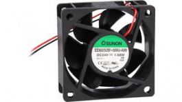 EE60252B1-000U-A99, Axial Fan DC 60x60x25mm 24V 40m\x1a/h, Sunon
