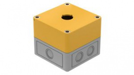 704.945.0, Switch Enclosure, 94x81x94mm, Grey / Yellow, EAO 04 Series, EAO