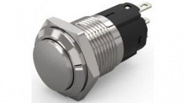 82-4561.2000, Pushbutton Switch, 1CO, Maintained Function, Silver, EAO
