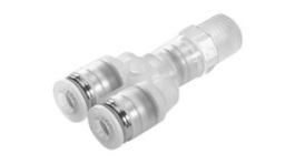 NPQP-Y-R14-Q6-FD-P10, Push-In Y-Fitting, 47.5mm, Compressed Air, NPQP, Festo