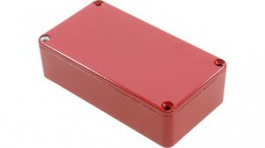 1590BRD, Die Cast Stomp Box, 60.5 x 112.4 x 31 mm, Aluminium,  Red, Hammond