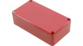 1590BRD, Die Cast Stomp Box, 60.5 x 112.4 x 31 mm, Aluminium,&nbsp;&nbsp;Red, Hammond
