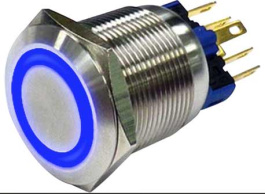 RND 210-00405, Anti-Vandal Push-Button Switch, 22 mm, IP65, RND Components