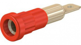 23.1013-22, Press-in Socket 4mm Red 25A 60V Gold-Plated, Staubli (former Multi-Contact )