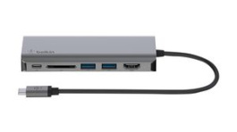 AVC008BTSGY, Docking Station USB-C - HDMI/RJ45/SD/USB-A/USB-C, BELKIN