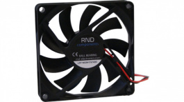 RND 460-00021, Brushless Axial DC Fan, 80 x 80 x 15 mm, 24 V, 4.32 W, RND Components