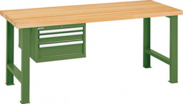 59.005.020, Workbench 1500 x 750 mm grey, RAL 7035, Lista