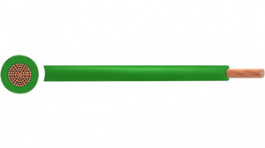 RND 475-00849 [100 м], Flexible Stranded Wire PVC, 6mm², Bare Copper, Green, H07V2-K, 100m, RND Cable