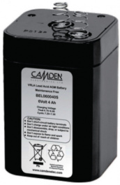 BEL060040S, Lead-Acid Battery, 6 V 4 Ah, CamdenBoss