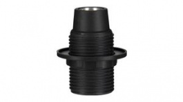 141116, Lamp Holder E14 Plastic 43mm Black, Bailey