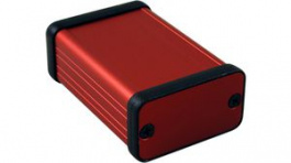 1455D601RD, Extruded Enclosure, Red, 45 x 60 x 25 mm, Aluminium, 1455, Hammond