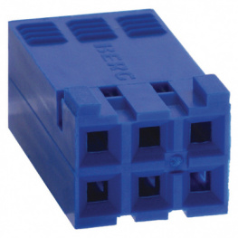 65239-003LF, Socket housing, Dubox 2x3-pin 2x3P, FCI (Amphenol FCI, AFCI))