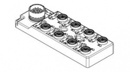 120248-0060, Sensor Distributor M23/8x M12, Socket, 4-Pole, A-Coded 12A Number of Ports 8, Molex
