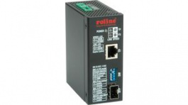 21.13.1149, Converter DIN Rail Gigabit Ethernet(RJ45) to Dual Speed 100/1000 Fibre Optic (SF, Roline