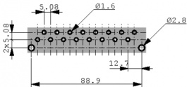 413638, Multipole plug,90deg. h 15-p din 41612, Erni / TE