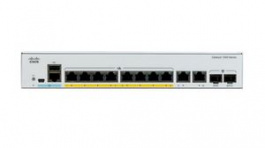 C1000-8T-E-2G-L, Ethernet Switch, RJ45 Ports 8, Fibre Ports 2, SFP, 1Gbps, Managed, Cisco Systems
