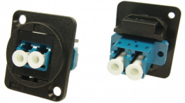 CP30213X, Fiber Optic Connector in XLR Housing LC Plastic Black, Cliff