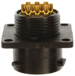 UTS012E10P, Panel Mount Plug with Flange UTS Hi Seal Poles=10 Male Housing size12, Souriau Esterline Sunbank