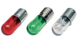 586-2402-205F, LED indicator lamp BA9s 28 VDC, Dialight