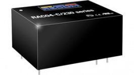 RAC04-12DC/230, Преобразователь: AC/DC; 4Вт; Uвых: 12ВDC; Iвых: 166мА; 78%; 3750В, RECOM