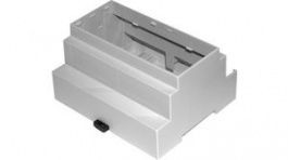 CNMB/6/1, DIN Rail Module Box Size 6 Open Top One Side Open 106x90x58mm Light Grey Polycar, CamdenBoss