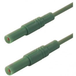 MLS GG 100/2.5 GRUN / GREEN, Safety test lead diam. 4 mm Green 100 cm 2.5 mm2 CAT III, SKS Kontakttechnik