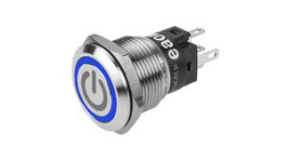 82-5151.1123.B002, Vandal Resistant Pushbutton Switch, Blue, 3 A, 240 V, 1CO, IP65/IP67/IK10, EAO