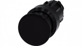 3SU1000-1AD10-0AA0, SIRIUS ACT Mushroom Push-Button front element Plastic, black, Siemens