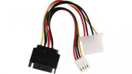 CCGP73550VA015, Internal Power Cable SATA 15-Pin Male - Molex Female + FDD Female 150mm Multicol, Nedis (HQ)