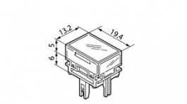 AT4177JC, Switch Cap 13.2 mm 19.4 mm 5 mm, NKK Switches (NIKKAI, Nihon)
