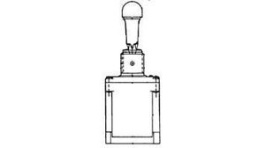 101TL2-3D, Toggle Switch, SPDT, Latched, 20A, 28VDC, Honeywell