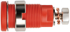 SEB 6445 Ni / RT, Safety socket diam. 4 mm Red CAT III, Schutzinger