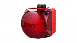 874172408, LED Signal Beacon, Strobe/Multi-Strobe, Red, 48VAC / DC, Wall Mount, QBS, Auer