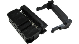 RND 205-00683, IDC Ribbon Cable Socket, 12 P , Ribbon Cable Pitch 1.27 mm, Gold-Plated, Female, RND Connect