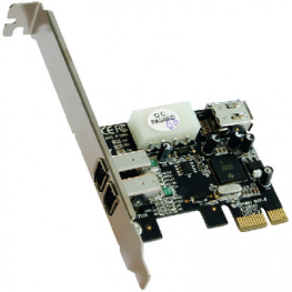MX-11010, PCI-E x1 Card3x FireWire, Maxxtro