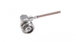 16 TNC-50-2-7/133 NE, RF Connector, TNC, Brass, Plug, Right Angle, 50Ohm, Solder Terminal, Crimp Terminal, Huber+Suhner