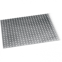 4001116378041, Aluminium perforated plate (round holes) 500 x 250 x 1.5 mm, Alfer