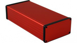 1455N2201RD, Extruded Enclosure, Red, 103 x 220 x 53 mm, Aluminium, 1455, Hammond
