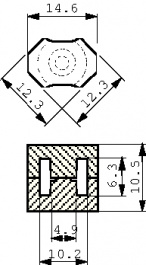 B65805-J-R30 [2 шт], RM5 core set N30 PU=2 ST, TDK-Epcos