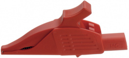 XDK-1033 RED, Предохранительный зубчатый зажим ø 4 mm красный, Staubli (former Multi-Contact )