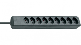 1157222, Eco-Line Power Strip, 2 m, Black, Brennenstuhl
