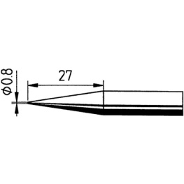 842SDLF, Soldering tip Pencil-point, extra long, Ersa