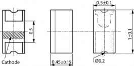 16-213UYC/S530-A2/TR8, SMD LED yellow 2 V 0402, Everlight