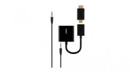 B2B137-BLK, Adapter, HDMI Socket - 3.5 mm Stereo Socket/USB Micro-B Socket/VGA Socket, BELKIN