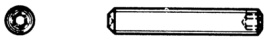 9160306, Резьбовой штифт с метрической резьбой M3 6 mm, BOSSARD