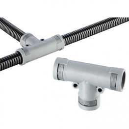 SVTR-171717, T piece fitting grey 3 x NW17, PMA AG (Cable protection)