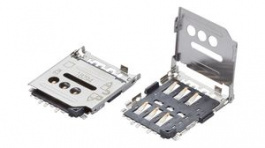 78800-0001, Разъем: для карт памяти; Micro SIM; экранированный, push-push, Molex