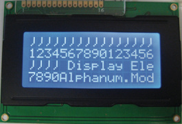 DEM 16481 SBH-PW-N, ЖК-точечная матрица 4.75 mm 4 x 16, Display Elektronik